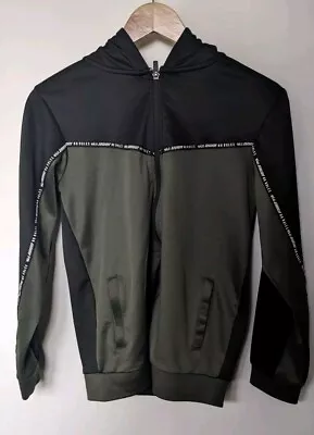 Buy Green And Black Urban-Dept Zip Hoodie (Size 12yrs) • 3.99£