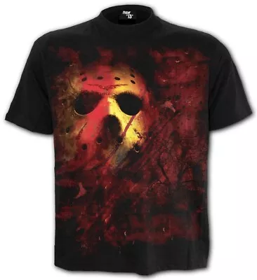 Buy Friday 13th - Jason Lives T-Shirt, Horror Tee, Black Cotton • 20£