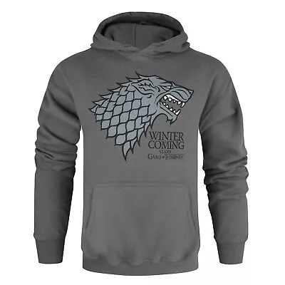 Buy Game Of Thrones Official Adults Unisex Stark Winter Is Coming Hoodie NS4902 • 37.35£