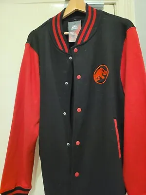 Buy BNWT Jurassic Park Lost World Jacket Varsity 2xl Unisex Geek Red Black • 50£