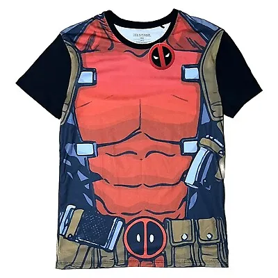 Buy Marvel Deadpool T-Shirt (M) Superheld Full Print Superhero USA Film Merch Rar • 12.92£