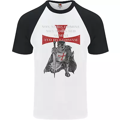 Buy Knights Templar Prayer St Georges Day Mens S/S Baseball T-Shirt • 12.99£