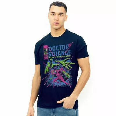Buy Marvel Mens T-shirt Doctor Strange Master Of The Mystic Arts Navy S-XXL Official • 13.99£