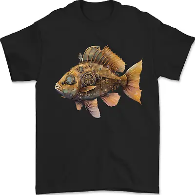 Buy Steampunk Fish 2 Mens T-Shirt 100% Cotton • 8.49£