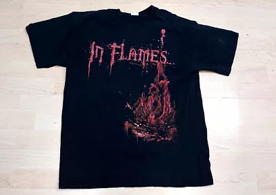 Buy In Flames Band T-Shirt Hemd Merch Hard Rock Heavy Metal Core • 14.50£