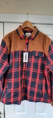 Buy Mens Padded Shirt Fur Lined Lumberjack Flannel Work Jacket Warm Thick Casual Top • 25£
