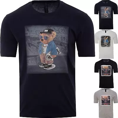 Buy Soul Star Mens Teddy Bear Printed T-Shirt Crew Neck Cotton Graphic Design Top • 6.99£