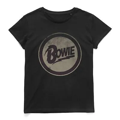 Buy Official David Bowie Circle Logo Women's T-Shirt • 10.79£