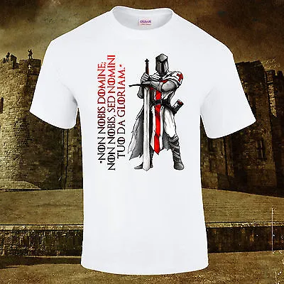 Buy Knights Templar Crusader T-Shirt Teutonic Creed Gift Premium Quality DTG S-5XL • 11.95£