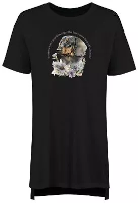 Buy Dachshund Nightie Womens Pet Dog Lover Guardian Angel Ladies Night Shirt Gift • 13.99£