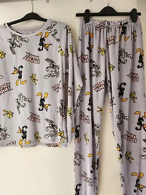 Buy Womens Looney Tunes Pyjamas Size Small Fleece Plush Primark  • 5£