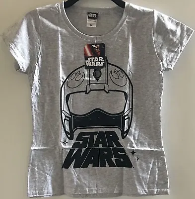 Buy Star Wars Ladies Medium Heather Grey T Shirt New Official • 7£