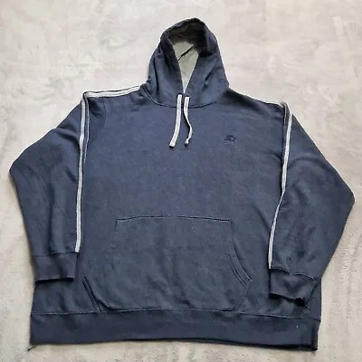 Buy Starter Hoodie Adult Mens 2XL Grey Sweatshirt Long Sleeve Hood Drawstrings Sport • 17.30£