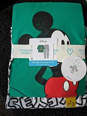 Buy Bnwt Ladies Primark Pyjamas Mickey Mouse Disney Size Large 14/16 • 8£