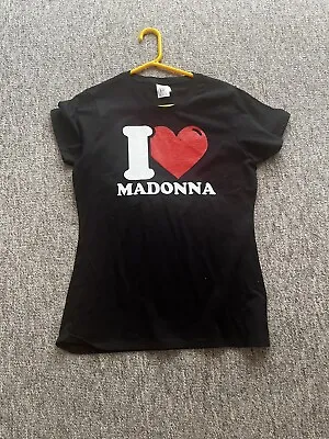 Buy Madonna T Shirt, I Love Madonna Brand New Medium Ladies On Amazon For £18.99 • 14.99£