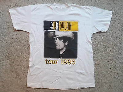 Buy BOB DYLAN Vintage 95 European Tour T Shirt L Folk Blues Neil Young Single Stitch • 118.80£