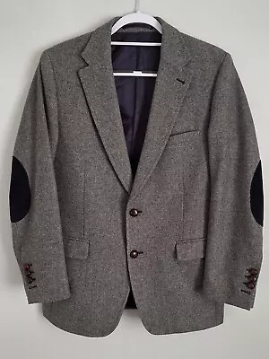 Buy Vintage Mens GANT Rugger Blazer Jacket Grey Wool Tweed Size 48 Used VGC • 39.99£