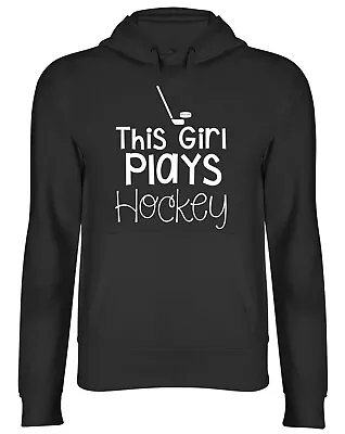 Buy This Girl Plays Hockey Mens Womens Hooded Top Hoodie • 17.99£