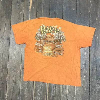 Buy Hard Rock Cafe T-Shirt Bahamas Vintage Graphic Print Tee, Orange, Mens Large • 15£
