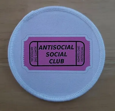 Buy Anti Social Socially Awkward Anxiety Lone Wolf Loner Patch Badge Patches Badges • 4.95£