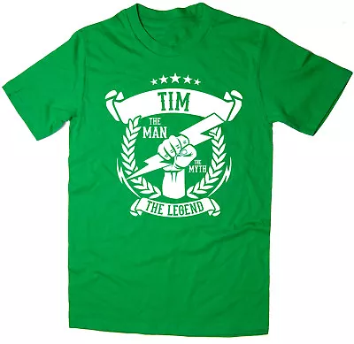 Buy Tim - The Man, The Myth, The Legend T-Shirt - Christmas Gift Idea - 6 Colours • 12.95£