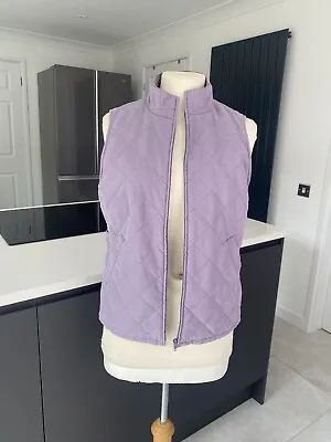 Buy Orvis - Gilet Size S Small - Lilac Purple Quilted Body Warmer Zip Up • 18£