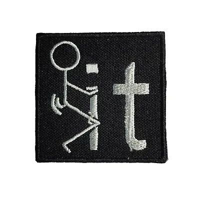 Buy F#@k It Iron On Embroidered Sew Patch Badge Patches Applique Motif 5x5cm P192 • 3.39£
