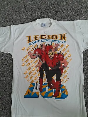 Buy WWF LEGION OF DOOM EUROPEAN RAMPAGE TOUR '91, Titan Sports Inc, Size L,  UNWORN • 275£