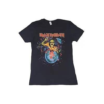 Buy Next Level Iron Maiden Shirt Women's Or Youth Large Black Band Graphic Tee • 12.47£