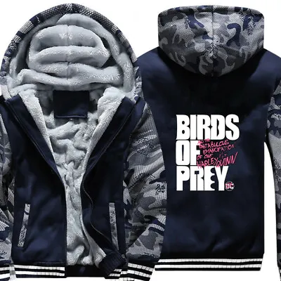 Buy Men's Harley Quinn Birds Of Prey Thicken Warm Hoodies Mens Fleece Jacket Coat • 45.29£
