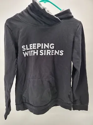 Buy Sleeping With Sirens Black Hoodie Jacket Pullover Womens Size M Long Sleeve • 18.93£