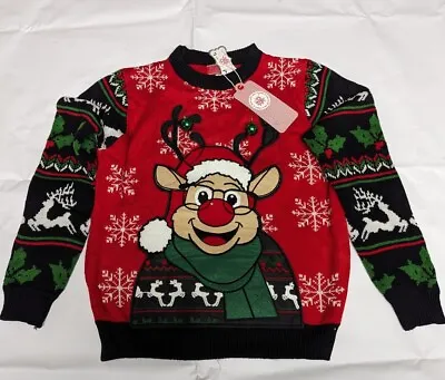 Buy You Look Ugly Today Christmas Jumper Happy Rudy Says Hi Funny Sweater XL Size • 12£