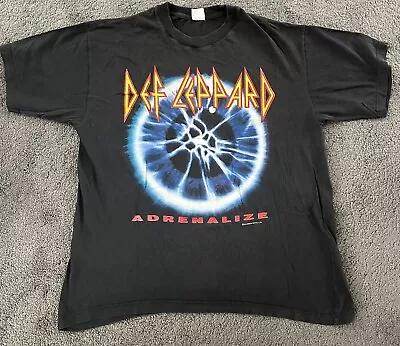 Buy Def Leppard Adrenalize “7 Day Weekend Tour”  1992 T-shirt - Original From Gig • 14.99£