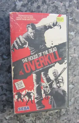 Buy THE HOUSE OF THE DEAD OVERKILL SEGA PROMO VHS CASE WITH T-SHIRT   New (NOT GAME) • 22£