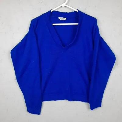 Buy Vintage Brunny Sweater Womens Medium M Blue Knit Classic Cottage Grandma Old Mon • 20.21£