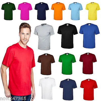 Buy Men's Plain T-Shirt Plus Size 3XL - 6XL 100% Cotton Crew Neck NEW UK Stock  • 6.95£