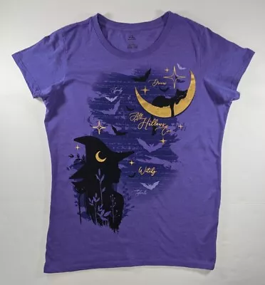Buy Halloween Shirt Girls Size Large 12/14 Purple Way To Celebrate All Hallows Eve • 7.87£