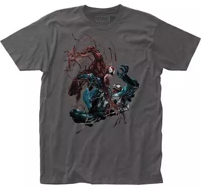 Buy Marvel Comics Venom Vs Carnage Fighting Battle Super Villains T Shirt VEN08 • 33.49£