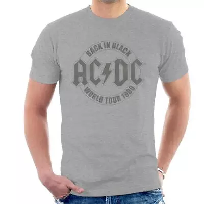 Buy ACDC Back In Black World Tour 1980 Men's T-Shirt • 17.95£