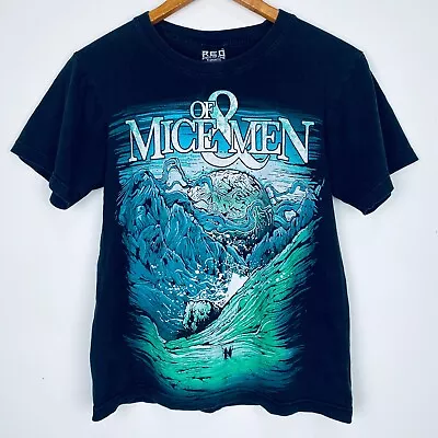 Buy REO Of Mice And Men T Shirt Mens Size S Black Classic Band Tee USA Rock Music • 12.47£