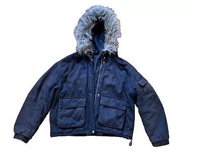 Buy H&M Women Black Bombers Hooded Jacket Size S • 4.99£