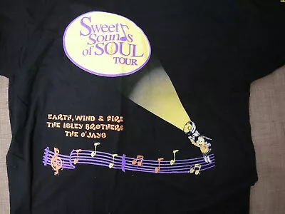 Buy Vintage Tour/official Merch T-shirt XL - Isleys, O'Jays Earth, Wind & Fire • 49£