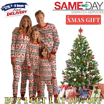 Buy Christmas PJs Family Matching Adult Kids Baby Xmas Nightwear Pyjamas Outifts New • 5.96£
