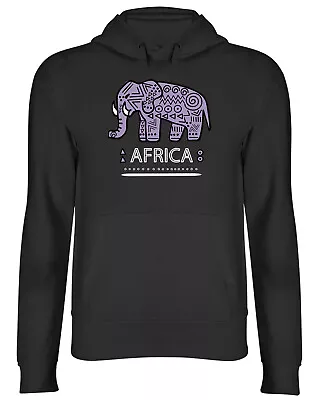 Buy Africa Hoodie Mens Womens African Pattern Elephant Top Gift • 17.99£