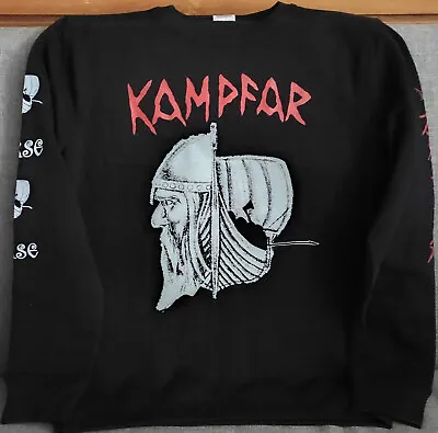 Buy Kampfar Norse Norge Crewneck Sweatshirt Kittelsen Windir Taake Enslaved Immortal • 82.21£