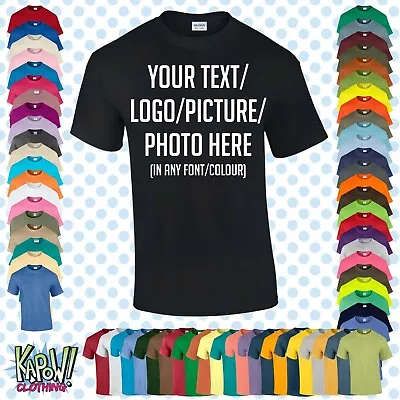 Buy Custom Personalised Men's Printed T-SHIRT Name Funny Work Stag -Your Text/logo 7 • 8.99£