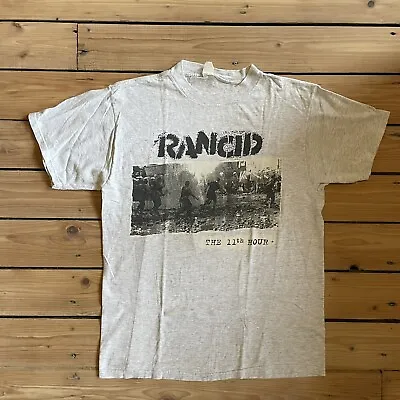 Buy Original Vintage Rancid 11th Hour Tee From 1995 US Tour Large • 70£