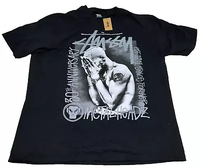 Buy New With Tags Xl Stussy Goldie Metalheadz 30th Tee Shirt Black Up To 52  Chest • 60£
