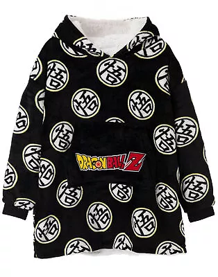 Buy Dragon Ball Z Black Blanket Hoodie (Unisex Kids) • 29.95£