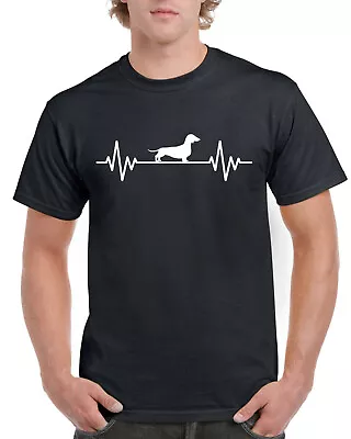 Buy Heart Beat Rate Pulse Dachshund Dog Gift Present Unisex T Shirt Birthday • 9.99£